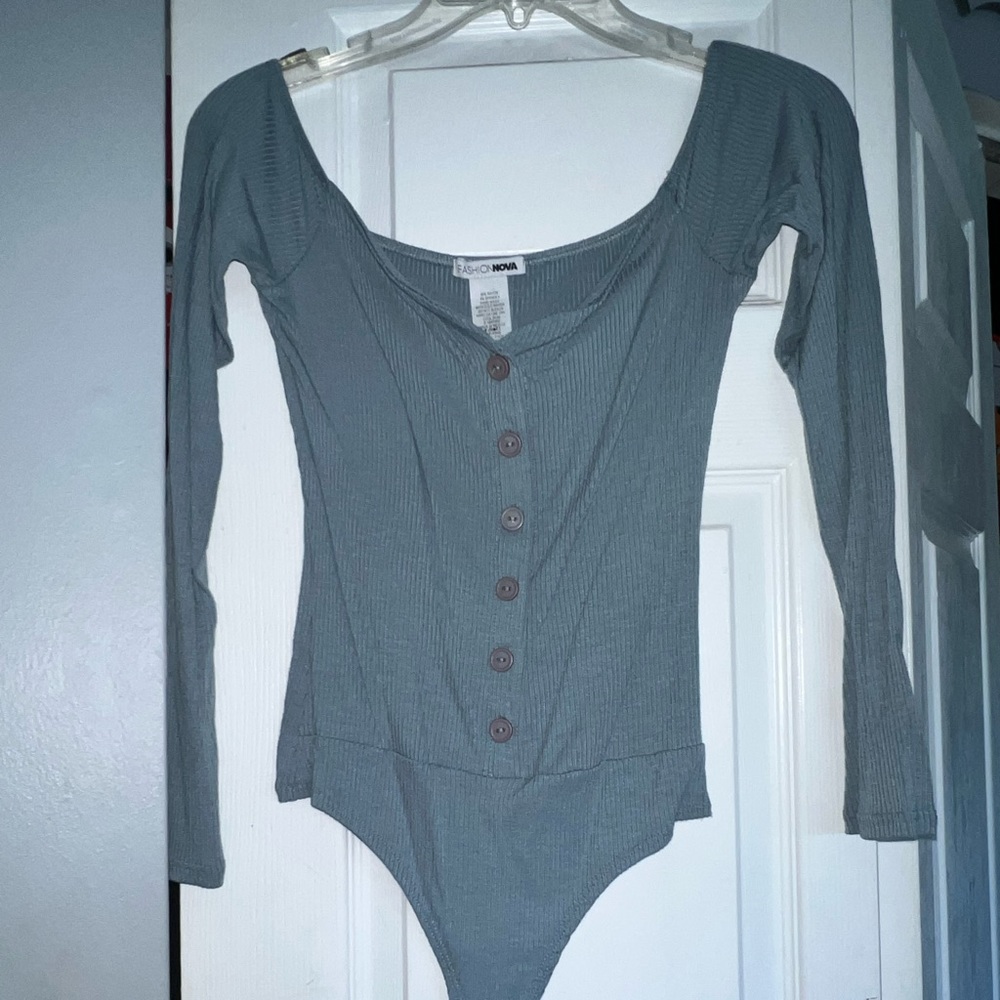 light blue bodysuit